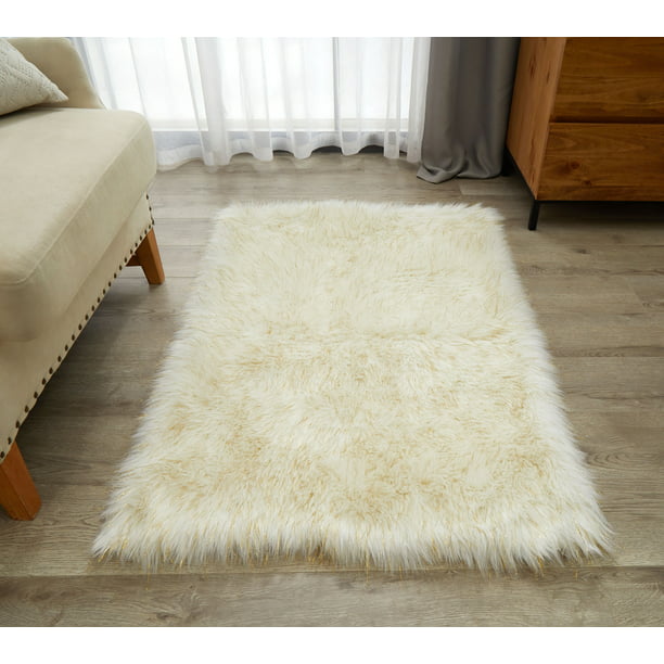 Genuine Sheepskin Fur Area Rug Fluffy Living Room Hairy Carpet 100% Natural Warm 